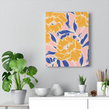 Abstract Floral Elegance Canvas Wall Art