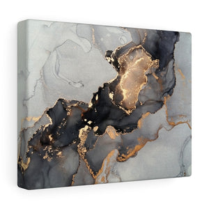 Gold Marble Texture Modern Abstract Art Canvas Gallery Wrap