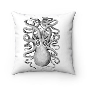 George Shaw Eight Armed Cuttlefish Illustration Accent Square Pillow