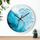 Abstract Ocean Waves Water Art Wall Clock